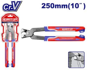 Pinza Tenaza 10″/250mm Cr-V, Industrial EMTOP-EPLRR1021