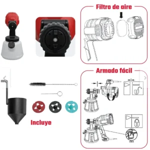 Pistola para Pintar Eléctrica 650W RANKOR-RSG65001