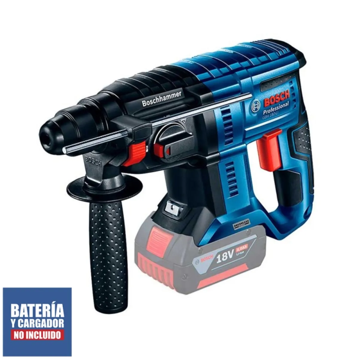 Combo BOSCH GWS 18V-8 + GBH 180-li + 2 Bat 4Ah + Cargador - Imagen 3