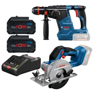 Combo BOSCH GBH 187-LI + GKS 18V-51 + Bateria 8Ah y Cargador