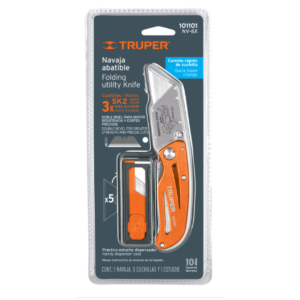Navaja Abatible 6″ Cuerpo de Aluminio y Acero Inoxidable-TRUPER 101101