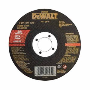 Disco de Corte 4½ x ⅛ x ⅞ Dewalt DW44530 Para Metal