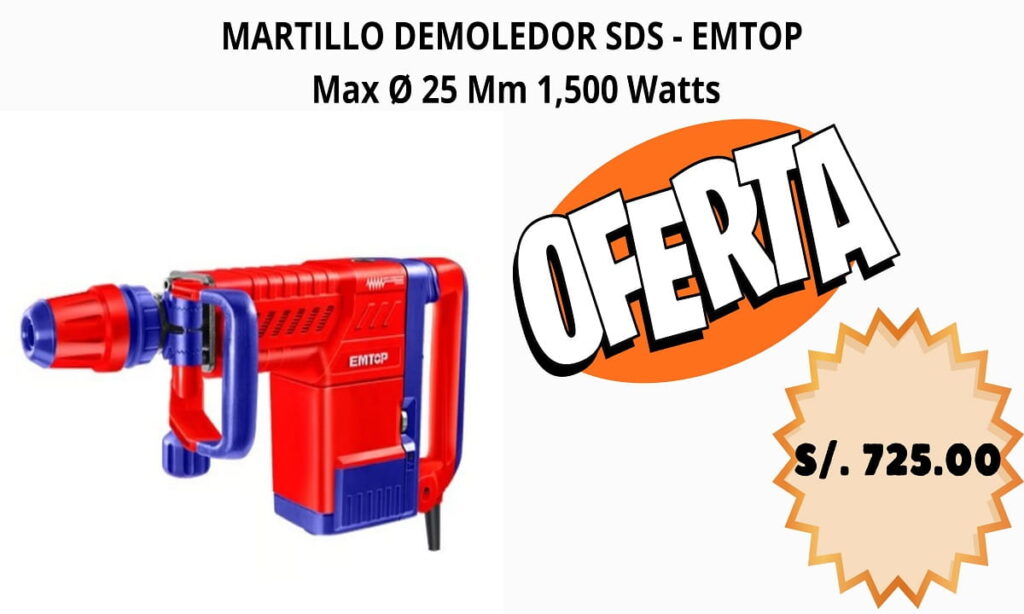 Oferta Emtop - Martillo Demoledor