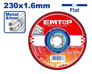 Disco Corte Metal-Inox 9 Pulg Emtop