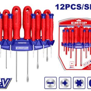 Juego de Destornilladores ESST1201 Emtop