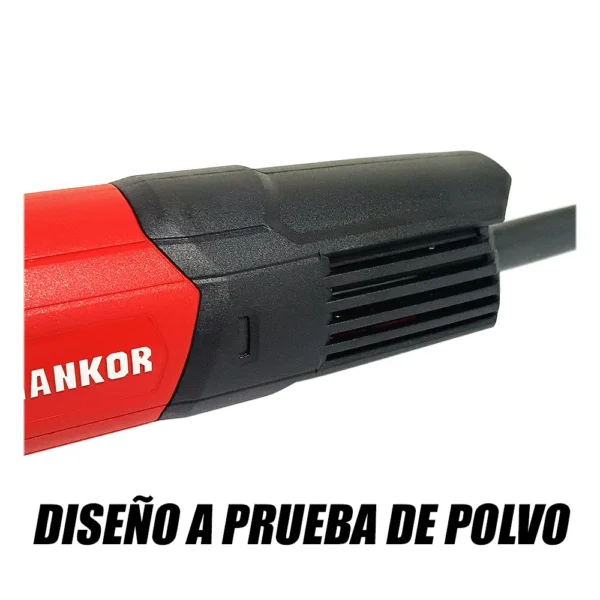 Amoladora Esmeril Angular Industrial 4 1/2" Rankor RAG800401 800W 11000rpm - Imagen 3