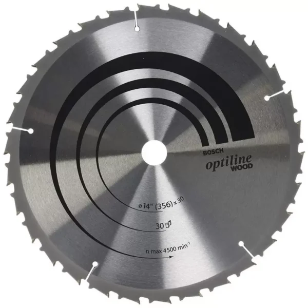 Disco p/ingleteadora p/madera 14" x30 dientes optiline  - 2608.640.930-000 BOSCH