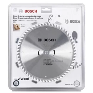 Disco p/sierra circular ECO madera 9 1-4" x 60 dientes - 2608.644.334-000 BOSCH