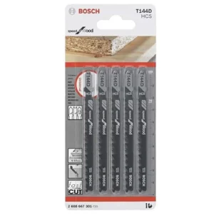 Hoja de calar p/madera T144D x 5 unid  - 2608.667.301-000 BOSCH