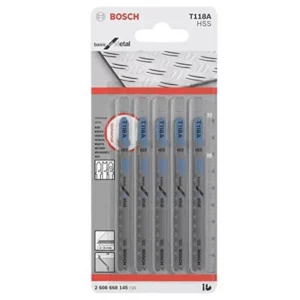 Hoja de calar p/metal T118A x 5 unid  - 2608.668.145-000 BOSCH
