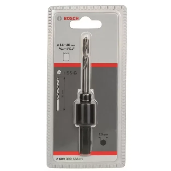 Mandril p/sierra copa 9/16'' a 1 3/16'' encastre hexagonal 9.5mm BiMetal - 2609.390.588-000 BOSCH