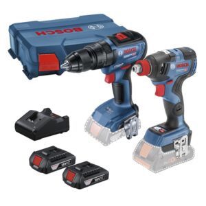 Taladro Percutor 1/2" GSB 18V-50 + Llave de Impacto 1/2" GDX 18V-200 18V Brushless - 0601.9J2.2E1-000 BOSCH