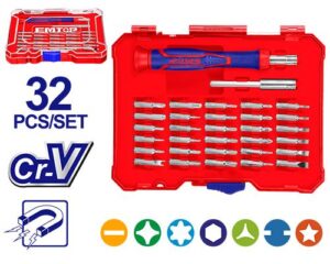 Juego de 32 Destornilladores de Presición Emtop EBST03202