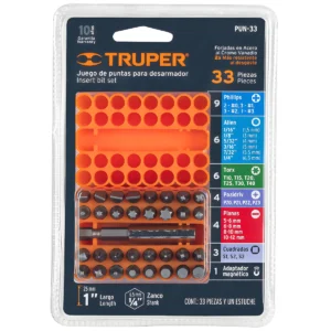 Juego de Bits y Adaptadores 33 Piezas Truper 17788