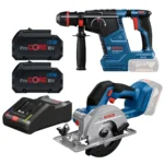 Combo BOSCH GBH 187-LI + GKS 18V-51 + Bateria 8Ah y Cargador