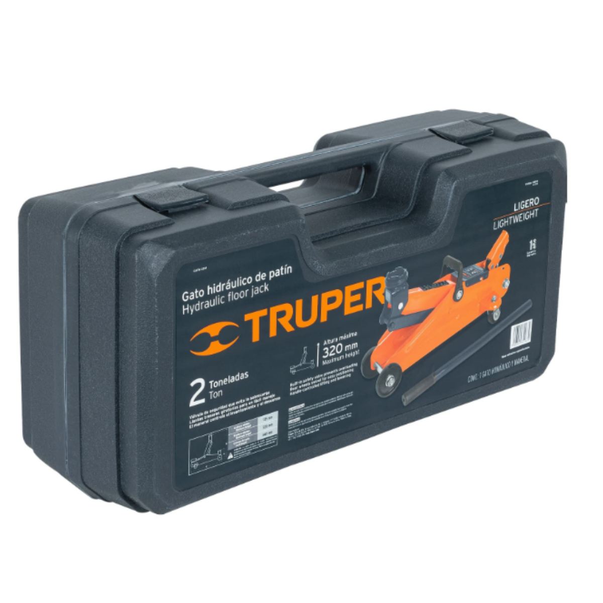 Gato Hidráulico Tipo Patín 2 Toneladas-TRUPER 14804 - Imagen 5