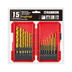 Set de brocas para metal x 15 piezas (1.5-10mm) RANKOR 100000040