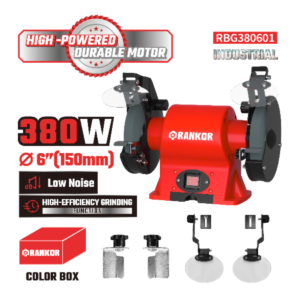Esmeril de Banco 6″ 380W 3450RPM RANKOR RBG380601