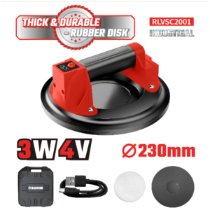 Ventosa de Succión Inalámbrica 4V 260kg 230mm RANKOR RLVSC2001