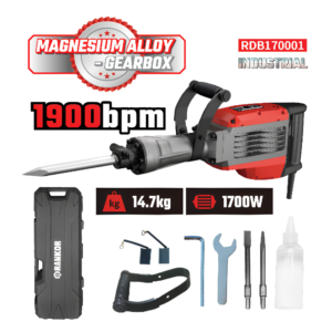 Demoledor Eléctrico 1700W 55J 1900BPM Rankor RDB170001