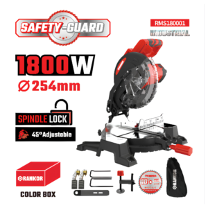 Sierra Ingletadora 10" 1800W 5300RPM Disco 254mm Rankor RMS180001