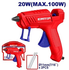 Pistola De Silicona Encolado 13-18g/min EMTOP EGGU1401